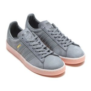 Adidas campus shoe only worn a few times grey/pink